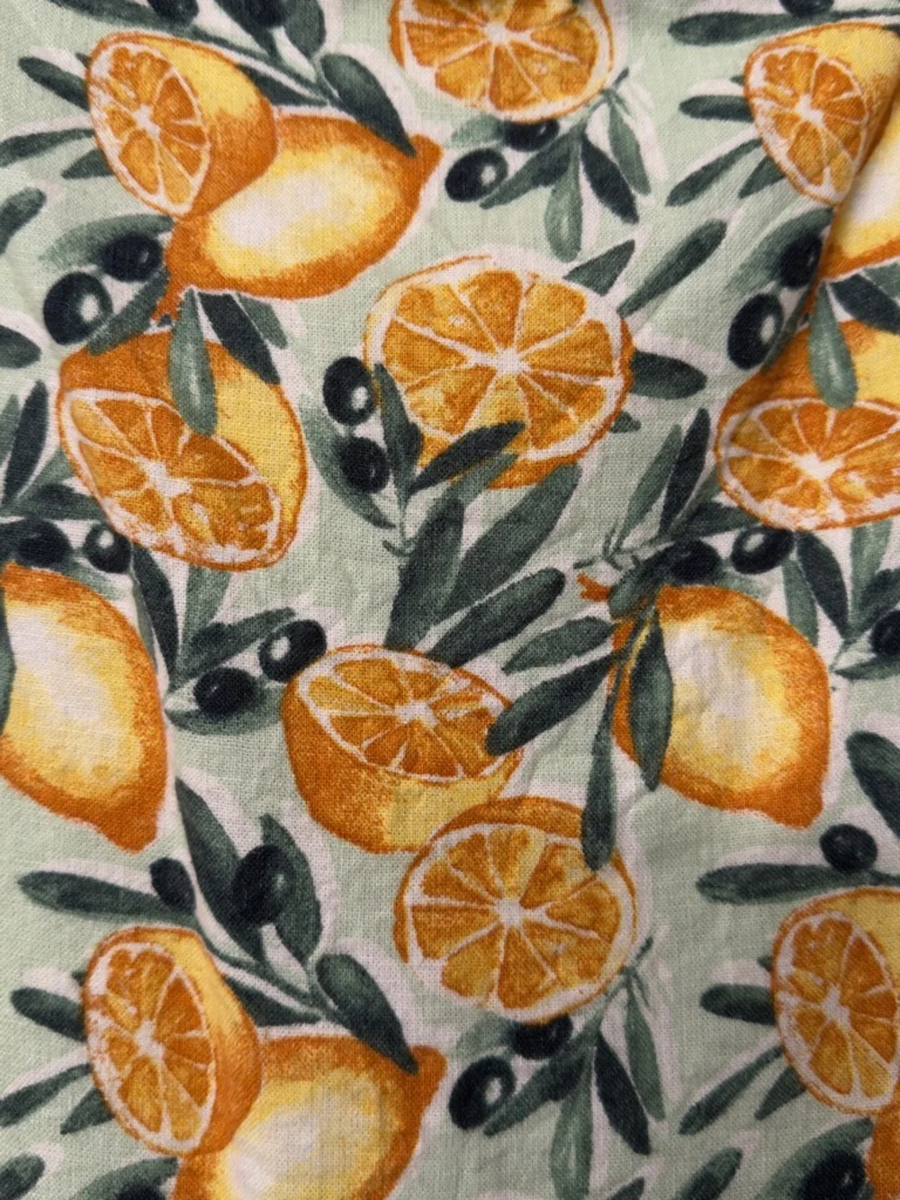 Abercrombie & Fitch Yellow Citrus Print Mini Skirt